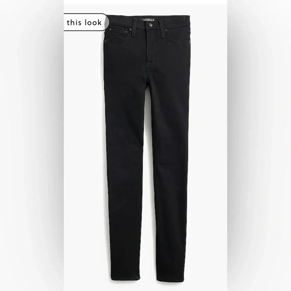 J. Crew Denim - J Crew 9" mid-rise true black skinny jean in signature stretch 33